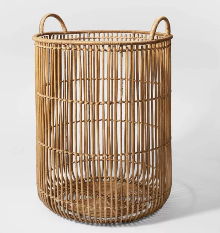 Try a Large Basket to Store Shoes in Your Entryway Apartment Therapy